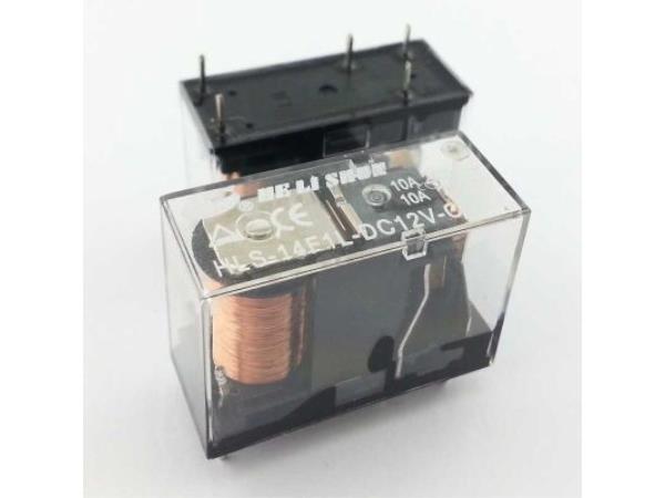 HLS-14F1L-DC12V-C 10A 12V 5 Pin Şeffaf Tek Kontak Röle