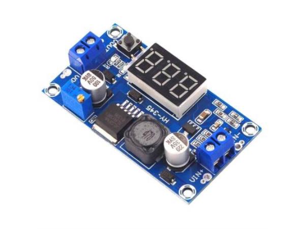 XL6009 4A DC-DC LED Voltmetreli Ayarlanabilir Yükseltici Güç Modülü - LM2577