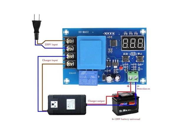 XH-M602 3.7-120V Lityum Pil - Akü Şarj Kontrol Devresi
